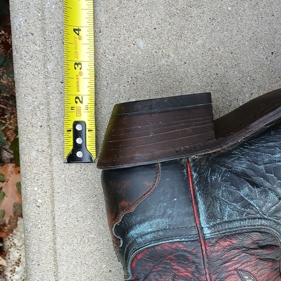 Lucchese Stonewashed Goat Cowgirl Boot Robins Egg N9320 sz 9 - Picture 9 of 16